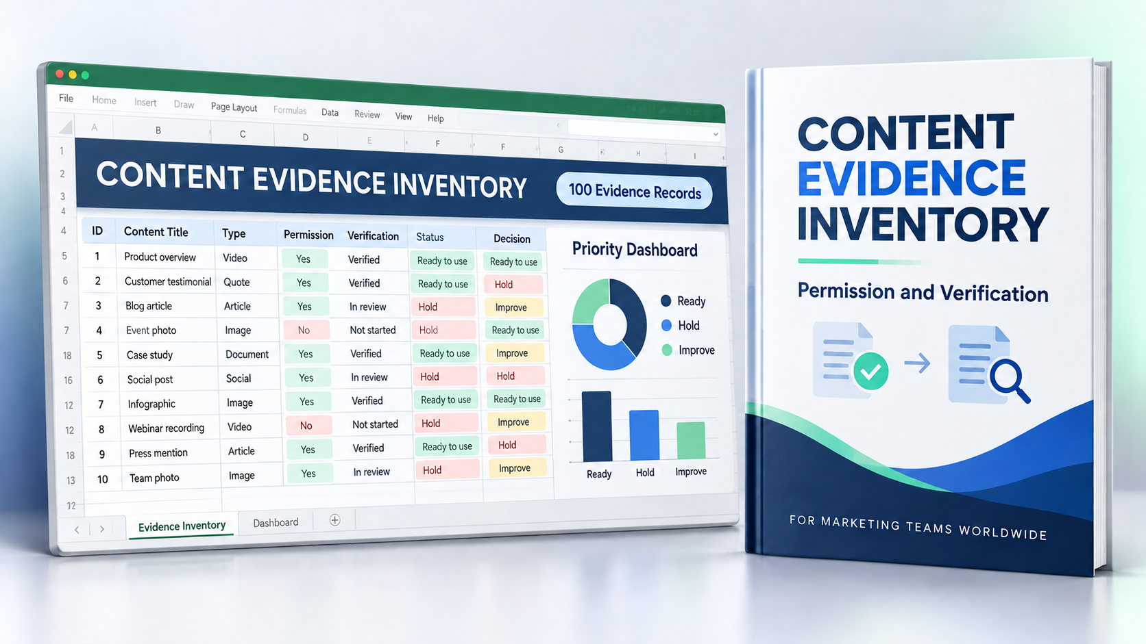 Content Evidence Inventory workbook and workflow guide preview