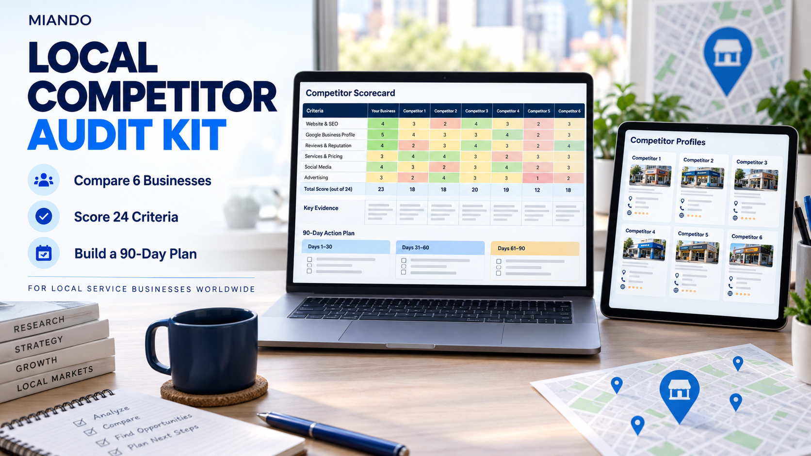 Local Competitor Audit Kit workbook and guide preview